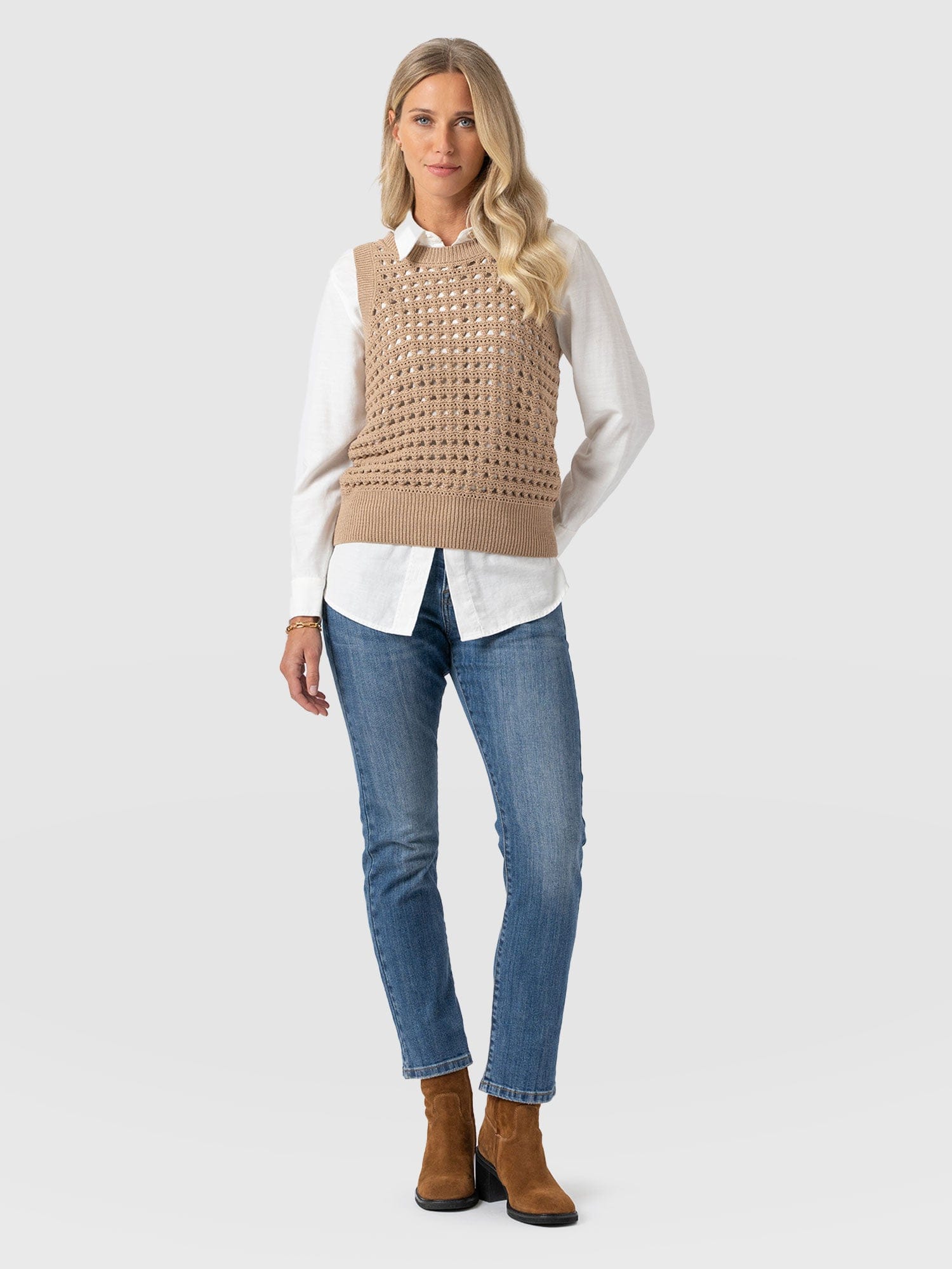 Emma Straight Leg Jeans Mid Blue - Women's Jeans | Saint + Sofia® EU